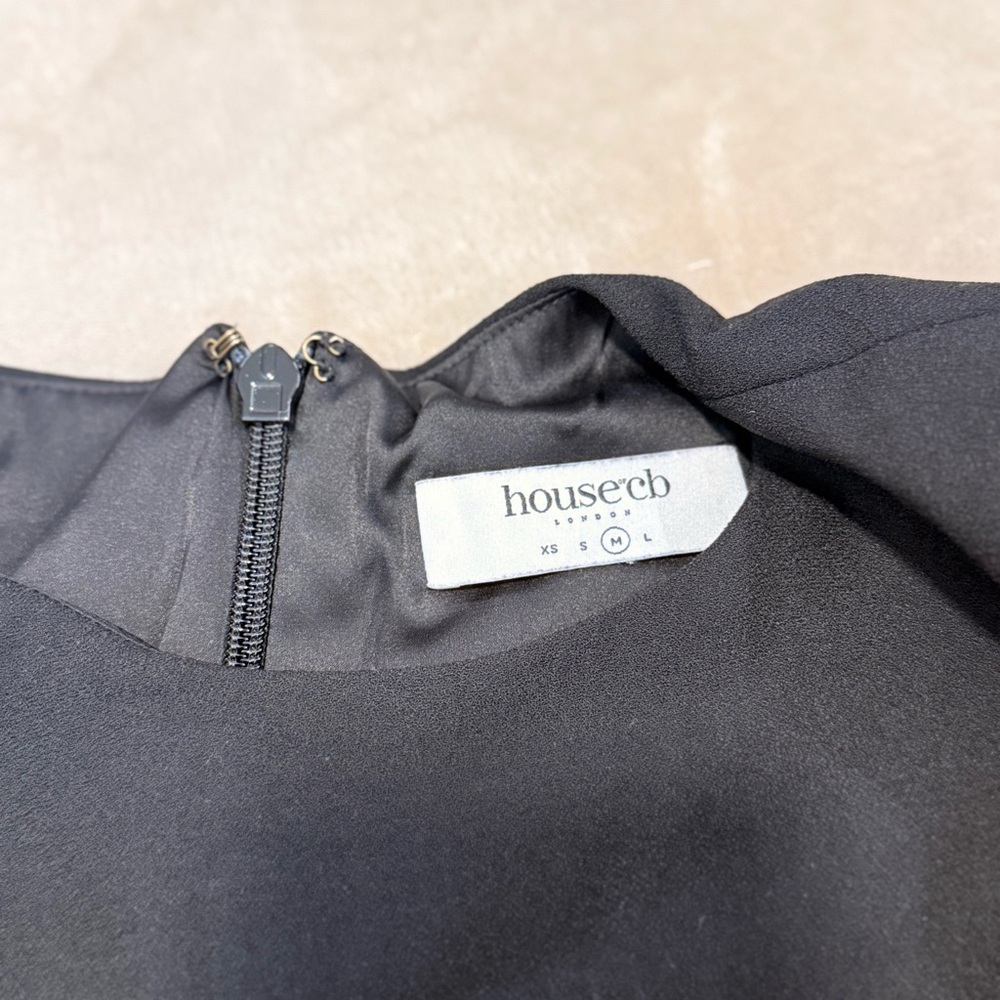 HOUSE OF CB - Domenica Foil Long Sleeve Minidress - Picture 6 of 6